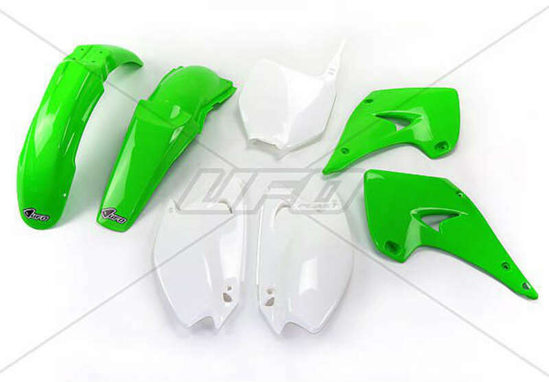Obrázek produktu Plastová sada UFO OEM Barva zelená/bílá Kawasaki KX125/250 KAKIT201@999