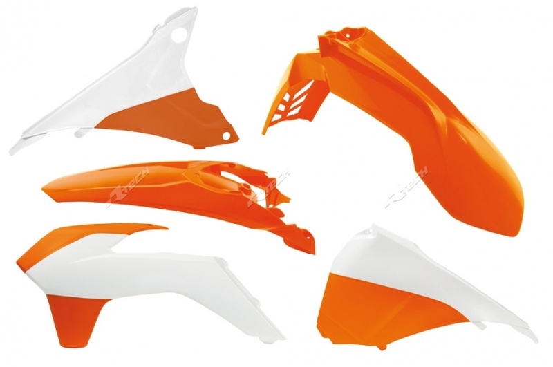 Obrázek produktu RACETECH Plastová sada OEM Color (15-16) Oranžová/bílá KTM R-KITKTM-OEM-495