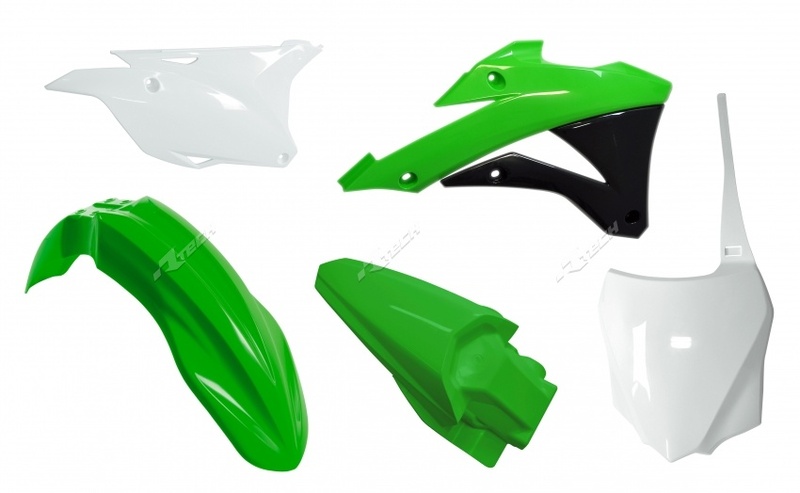 Obrázek produktu RACETECH Plastová sada OEM Barva zelená/bílá Kawasaki KX85 R-KITKX0-OEM-598