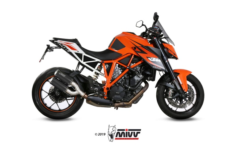 Obrázek produktu MIVV MK3 dvojitý tlumič výfuku KTM 1290 Superduke Karbonová/nerezová koncovka 00.73.KT.022.LM3C