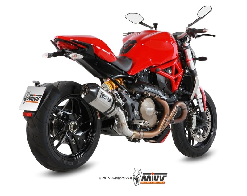 Obrázek produktu MIVV SPEED EDGE Nerezová/karbonová koncovka Slip-On Ducati Monster 1200 D.030.LRX