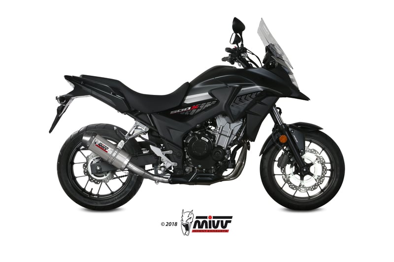 Obrázek produktu MIVV Oválný tlumič výfuku titan/karbonová koncovka Honda CB500X