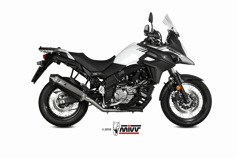 Obrázek produktu MIVV Speed Edge Tlumič výfuku ocel černý/karbonová koncovka Suzuki DL650 V-Strom 00.73.S.049.LRB