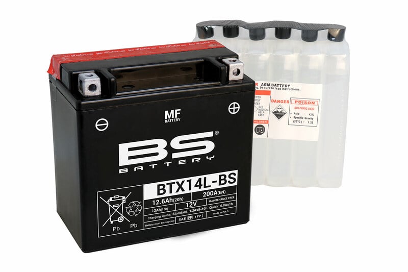 Obrázek produktu BS BATTERY Bezúdržbová baterie s kyselinou - BTX14L-BS 300605