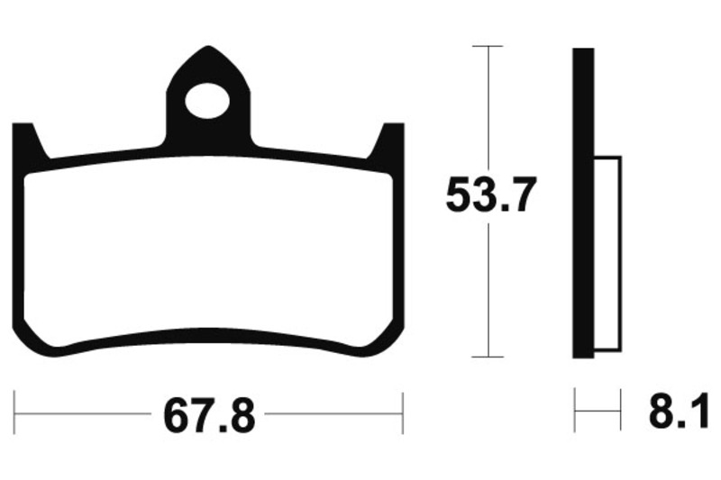 Obrázek produktu Brzdové destičky TECNIUM ze slinutého kovu - MTR122 MTR122