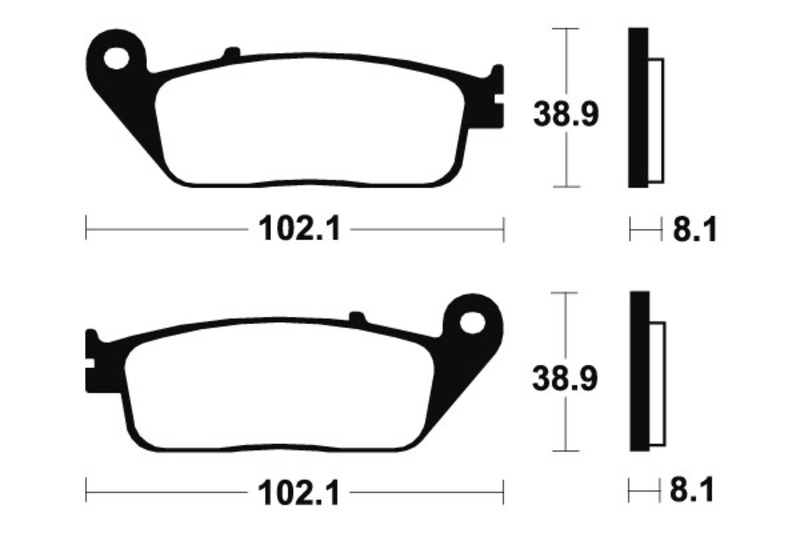 Obrázek produktu Brzdové destičky TECNIUM ze slinutého kovu - MTR127 MTR127