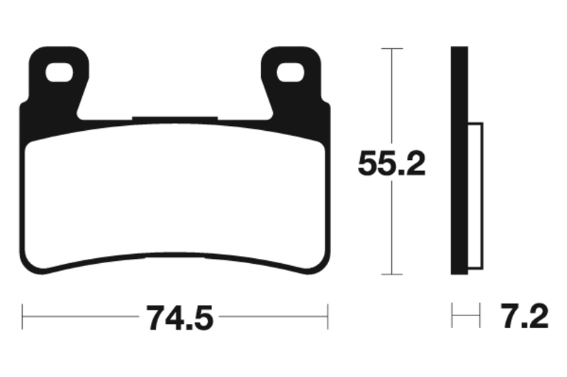 Obrázek produktu Brzdové destičky TECNIUM ze slinutého kovu - MTR234 MTR234