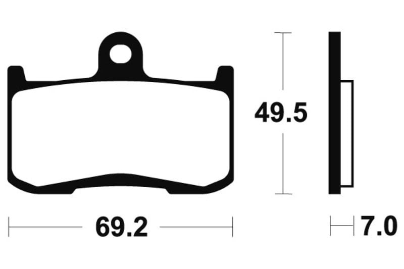 Obrázek produktu Brzdové destičky TECNIUM ze slinutého kovu - MTR282 MTR282