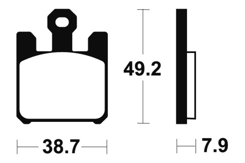 Obrázek produktu Brzdové destičky TECNIUM ze slinutého kovu - MTR288 MTR288