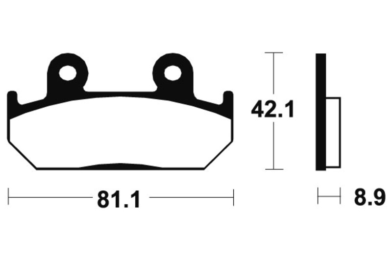 Obrázek produktu Brzdové destičky TECNIUM ze slinutého kovu - MTR93 MTR93