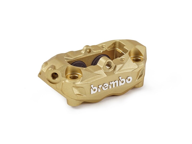 Obrázek produktu BREMBO M4 Přední levý brzdový třmen zlatý Ø32mm 920.B690.96