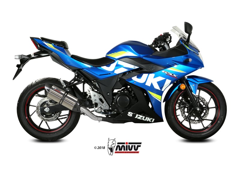 Obrázek produktu MIVV Suono Tlumič výfuku Suzuki GSX-R250 nerezová ocel/karbonová koncovka ​S.054.L7