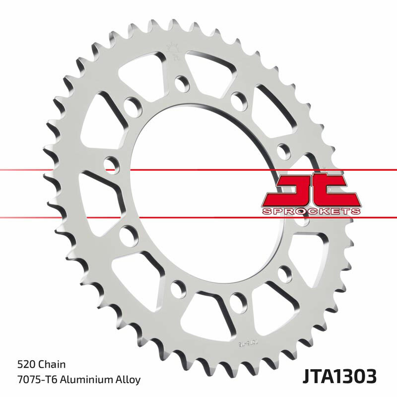 Obrázek produktu JT SPROCKETS Hliníkové ultralehké zadní kolo 1303 - 520 JTA1303.50BLK