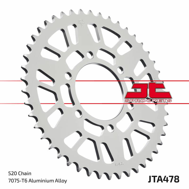 Obrázek produktu JT SPROCKETS Hliníkové ultralehké zadní kolo 478 - 520 JTA478.40BLK