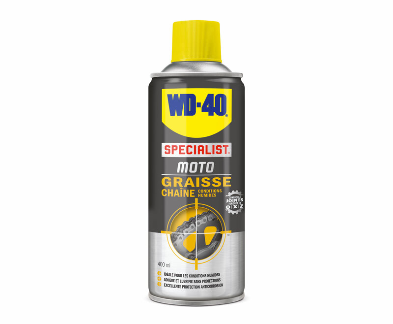 Obrázek produktu WD-40 Specialist® Motocyklový vosk na řetěz za mokrých podmínek - sprej 400 ml 33788