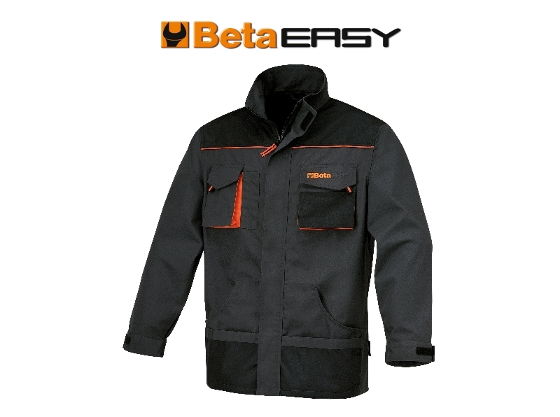 Obrázek produktu Pracovní bunda BETA z plátna T/C 260 g/m² Oxford Inserts Grey Velikost S 079090901