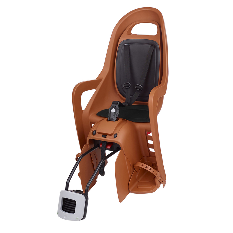 Obrázek produktu POLISPORT Groovy RS+ Zadní dětská sedačka na rám kola - karamelově hnědá/černá 8640700011