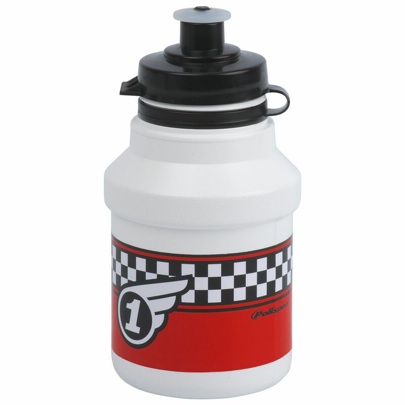 Obrázek produktu POLISPORT Láhev na vodu Race White s uzávěrem 350 ml 8644000088