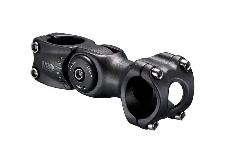 Obrázek produktu UNO Řídítka jízdního kola nastavitelný stupeň 0º-60º L:110Mm Ø31,8 Black AS-820A