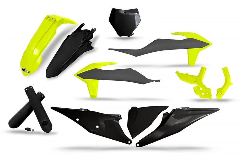 Obrázek produktu Sada UFO Plastics Black/Grey/Neon Yellow - KTM KTKIT528@111