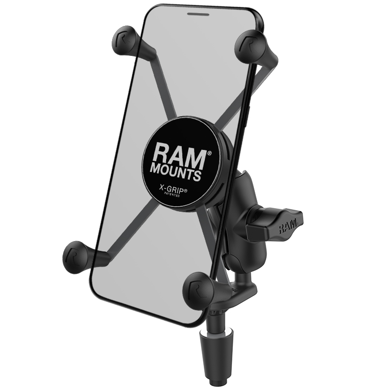 Obrázek produktu RAM MOUNTS Držák telefonu X-Grip® s krátkým ramenem a vidlicovou základnou - velké telefony RAM-B-176-A-UN10