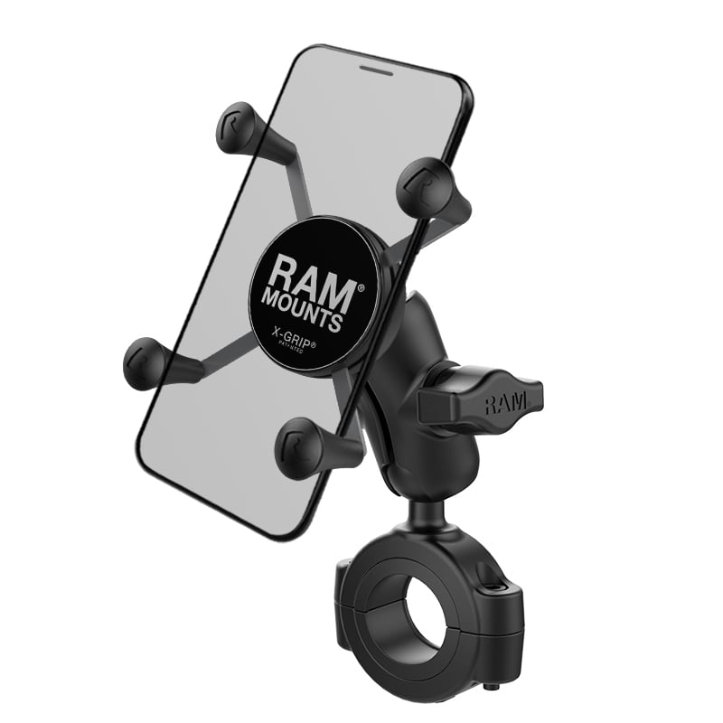 Obrázek produktu RAM MOUNTS X-Grip® držák telefonu na krátké rameno s velkou základnou na řídítkách RAM-B-408-112-15-A-U