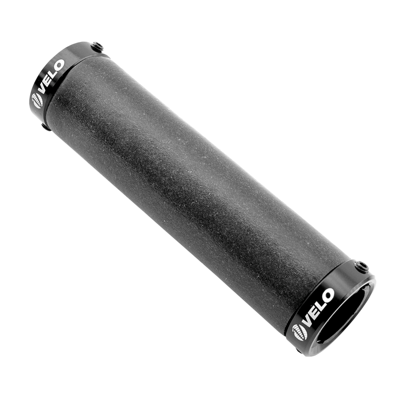 Obrázek produktu Velo Bicycle Grips 100% silikonové černé dvojité šroubovací zámky VLG985-1AD3-1L-G2-BL