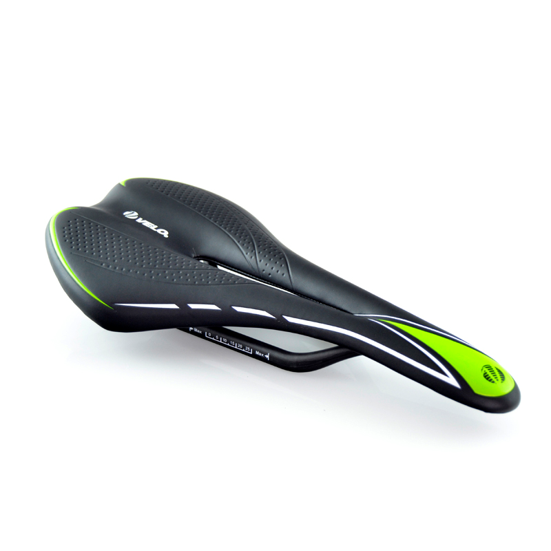 Obrázek produktu VELO Cyklistické sedlo Racing Miles I0 Zone Cut Carbon Rails Male Black/Green VL1220-GREEN-CARBON