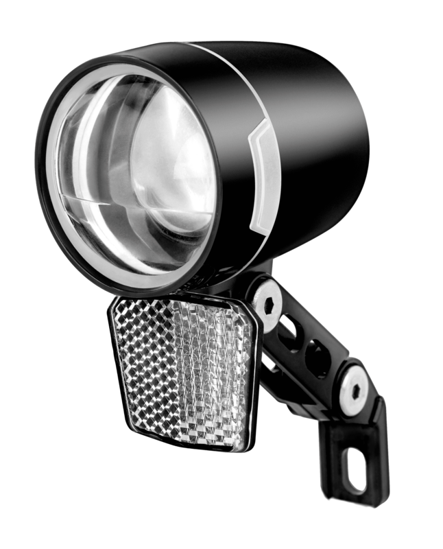 Obrázek produktu V BIKE Bicycle Headlight Led 100Lm pro Dynamo System 6V W/Reflex JY-7280 (60LUX)