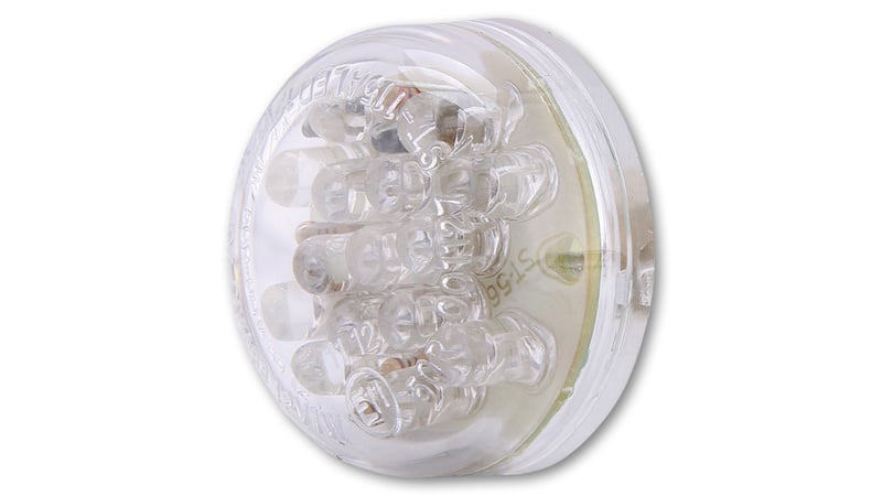 Obrázek produktu Zadní světlo SHIN YO s diskem LED, čiré sklo, homologace E 255-080
