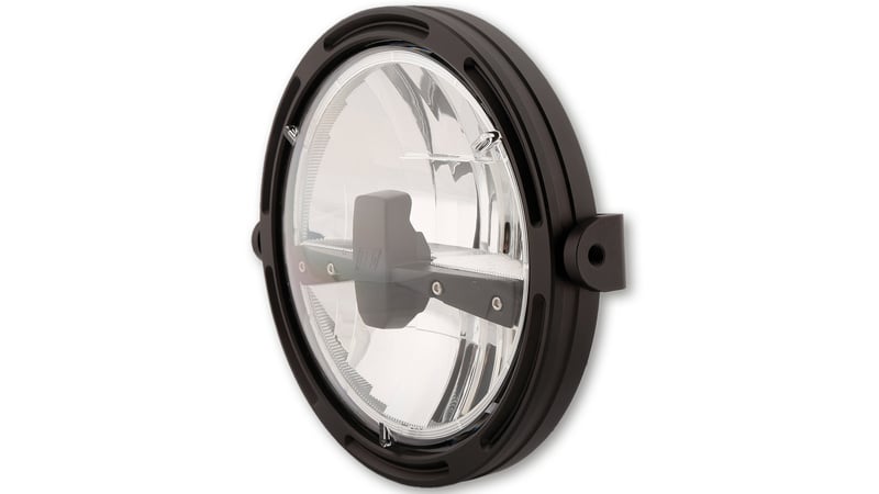 Obrázek produktu Rámeček hlavního světlometu HIGHSIDER 7" LED-R1 Type3, černý, boční montáž 223-252