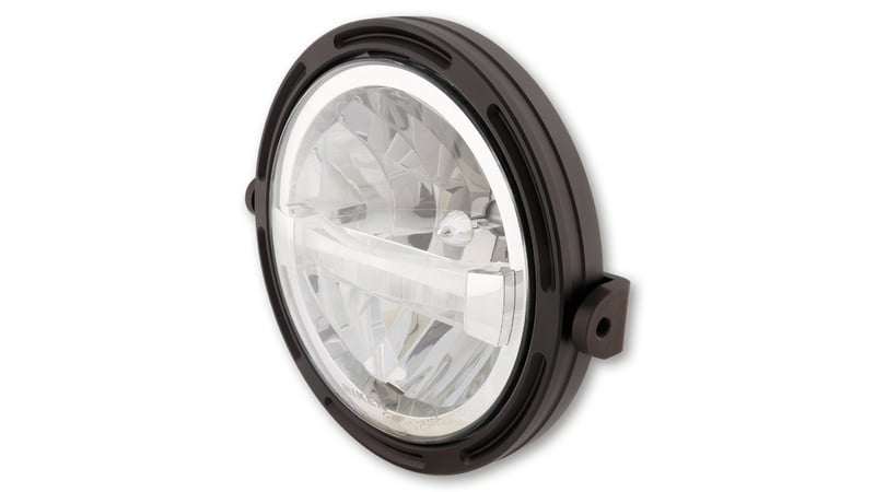 Obrázek produktu Rámeček hlavního světlometu HIGHSIDER 7" LED-R1 Type4, černý, boční montáž 223-254