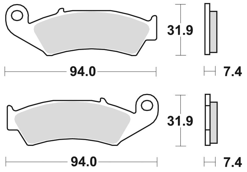 Obrázek produktu Brzdové destičky BRAKING Off-Road Sintered Metal - 700CM44 700CM44