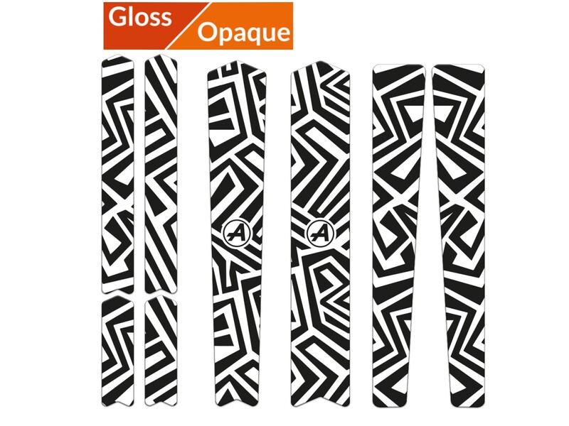 Obrázek produktu Sada lesklých ochranných rámů ALGIS Road Line - bílá BK.G09.003