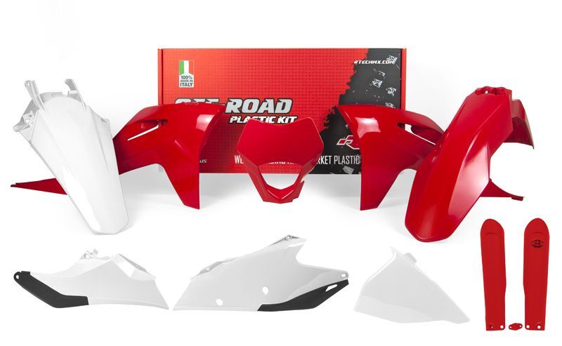 Obrázek produktu Plastová sada RACETECH - červená/bílá Plynová EC/EC-F R-KITGAS-OEM-621