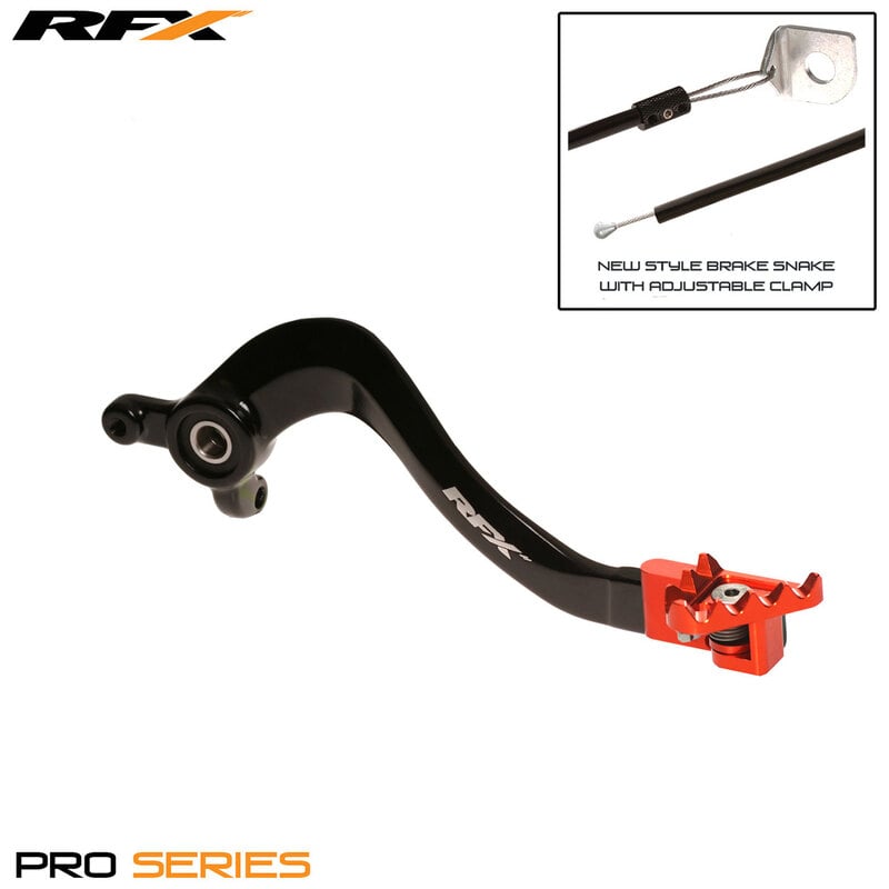 Obrázek produktu Páka zadní brzdy RFX Pro FT (černá/oranžová) - KTM SX85 FXRB5020099OR