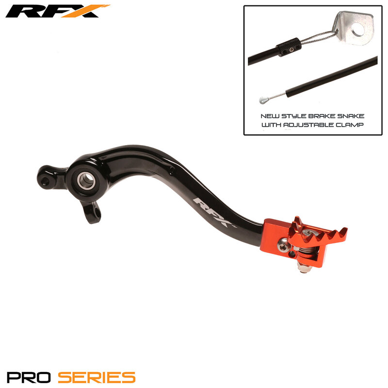 Obrázek produktu Páka zadní brzdy RFX Pro FT (černá/oranžová) ) FXRB5040099OR