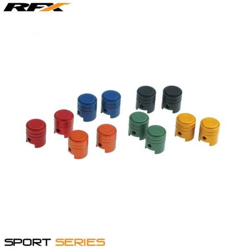 Obrázek produktu RFX Sportovní krytky ventilů (píst/oranžová) 2ks FXVC1000000OR