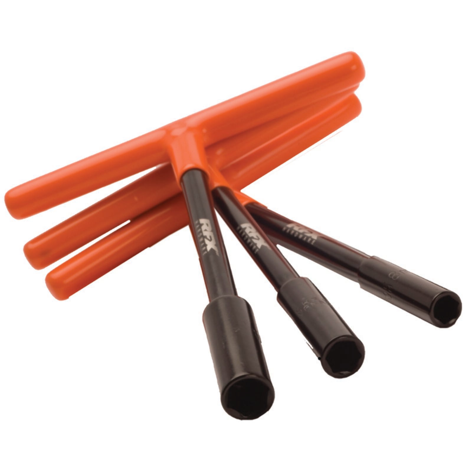 Obrázek produktu RFX Pro T-Bar Set (Black/Orange) Standard Reach With Rubber Handle - KTM & Husqvarna 8mm/10mm/13mm FXWT3030099BK