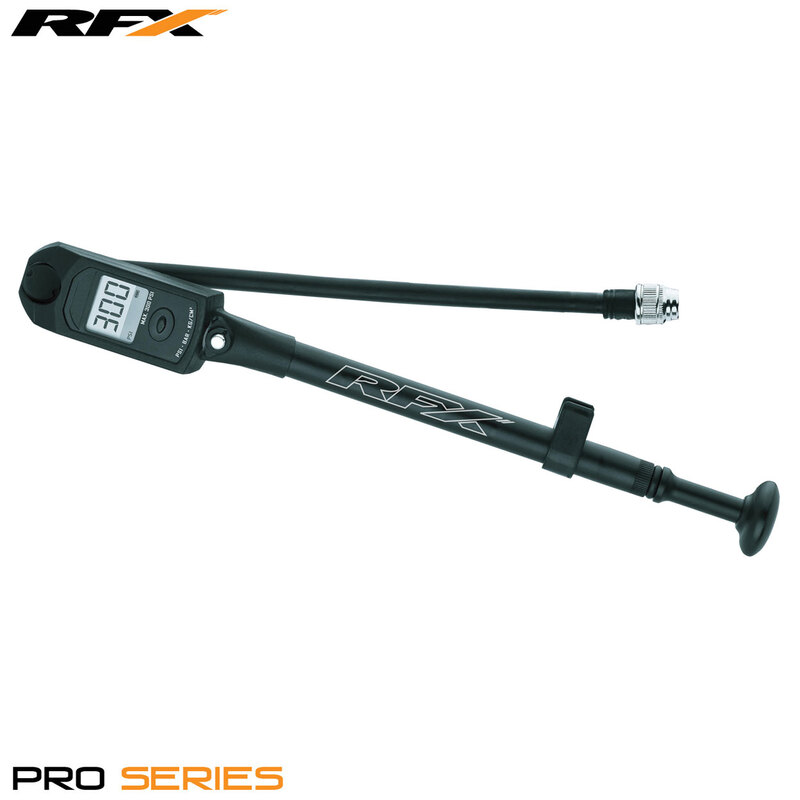 Obrázek produktu RFX Pro Series Digitální pumpa/měřič pro nastavení vzduchové pružiny vidlice (digitální ukazatel 0-300 Psi) FXWT7070099BK