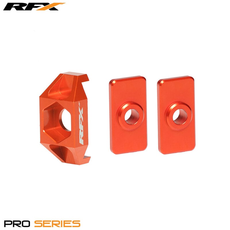 Obrázek produktu Bloky seřizovačů zadní nápravy RFX Pro (oranžové) - KTM 50 FXAB5000099OR