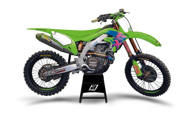 Obrázek produktu Kompletní sada grafiky BLACKBIRD Retro - Kawasaki KX125/250 8427AA