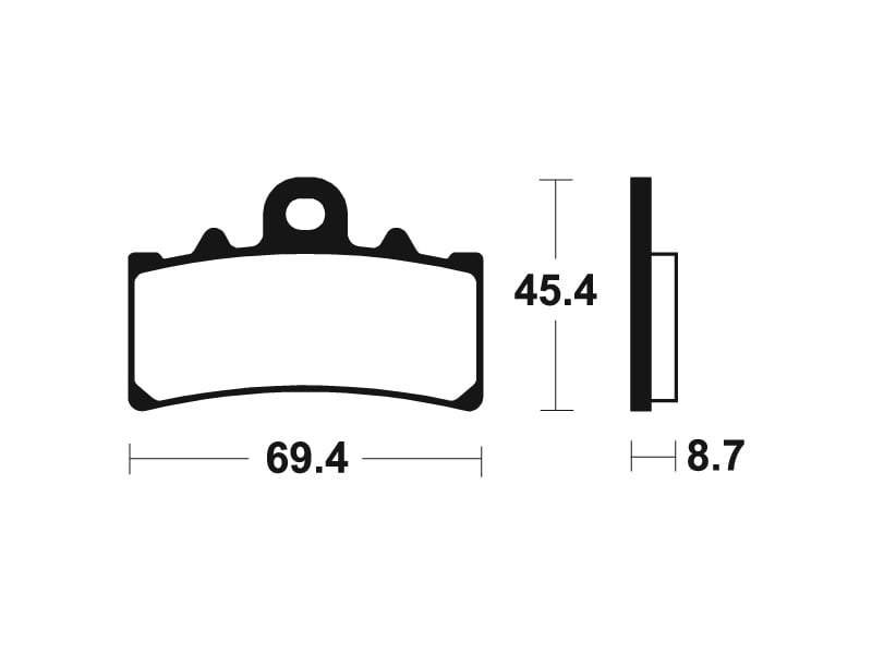 Obrázek produktu Brzdové destičky TECNIUM Maxi Scooter Sintered Metal - MSS377 MSS377