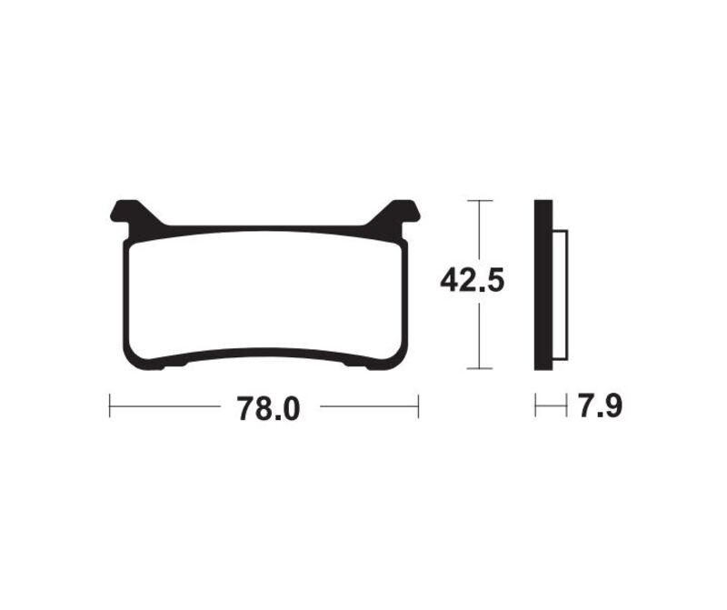 Obrázek produktu Brzdové destičky TECNIUM Street Performance Sintered Metal - MFP447 MFP447