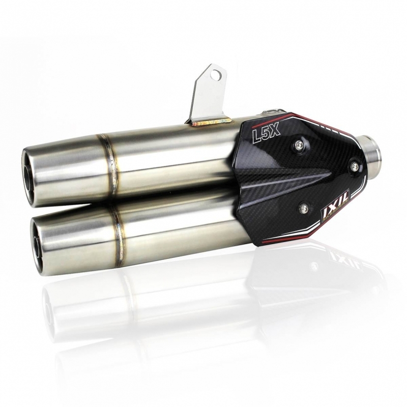 Obrázek produktu IXIL Dual Hyperlow XXL L5X Kompletní výfukový systém z leštěné nerezové oceli - Kymco AK 550 176-0350