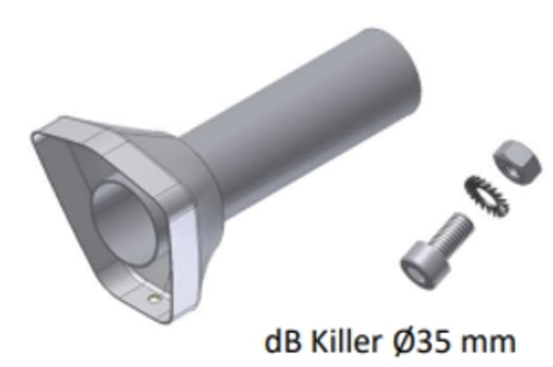 Obrázek produktu MIVV DB Killer pro tlumič výfuku Delta Race Ø35 mm 50.SC.DK.128.0