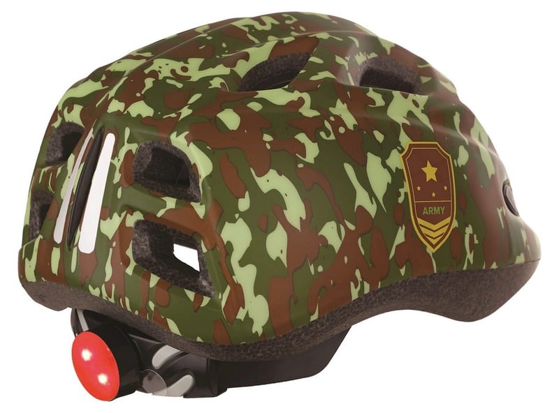 Obrázek produktu Přilba POLISPORT Junior Army s led světlem Velikost S 52/56 cm 8740900016