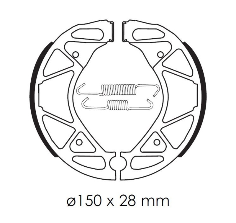 Obrázek produktu Organické brzdové čelisti TECNIUM Scooter - BA209 BA209