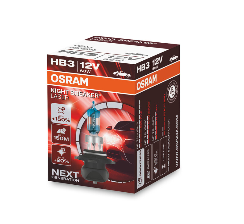 Obrázek produktu Laserová žárovka OSRAM Night Breaker HB3 12V/60W - X1 9005NL