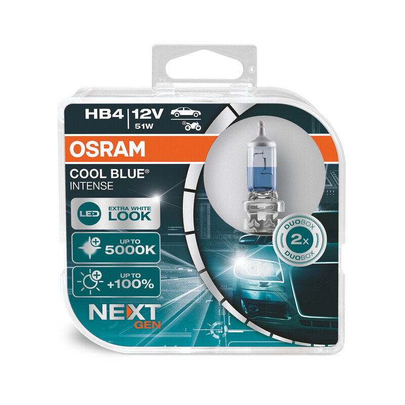 Obrázek produktu Žárovka OSRAM Cool Blue Intense HB4 12V/51W - x2 9006CBN-HCB
